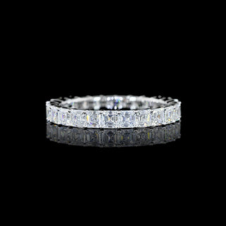 2 CTW Asscher Lab Grown Diamond Eternity Band