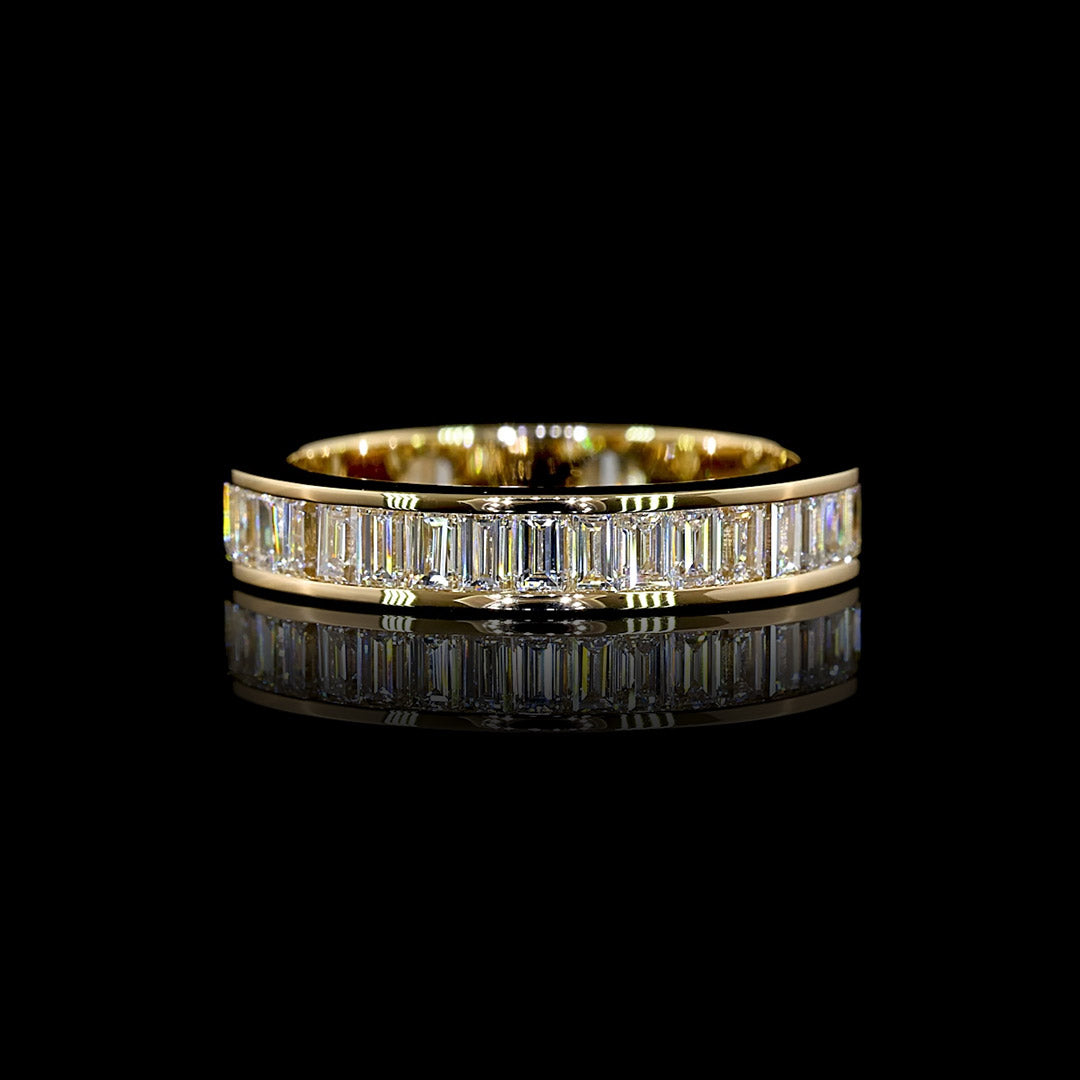 2 CTW Baguette Channel Set Lab Grown Diamond Eternity Band