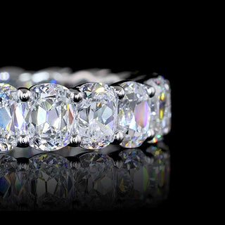 3 CTW Antique Cushion Lab Grown Diamond Eternity Band