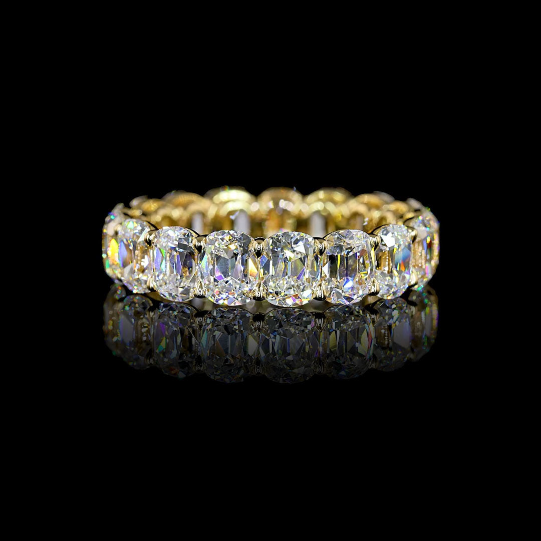 6 CTW Antique Cushion Lab Grown Diamond Eternity Band
