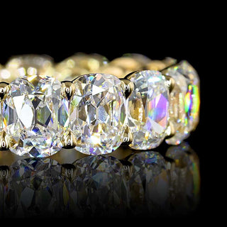 6 CTW Antique Cushion Lab Grown Diamond Eternity Band