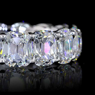 7.5 CTW Antique Cushion Lab Grown Diamond Eternity Band