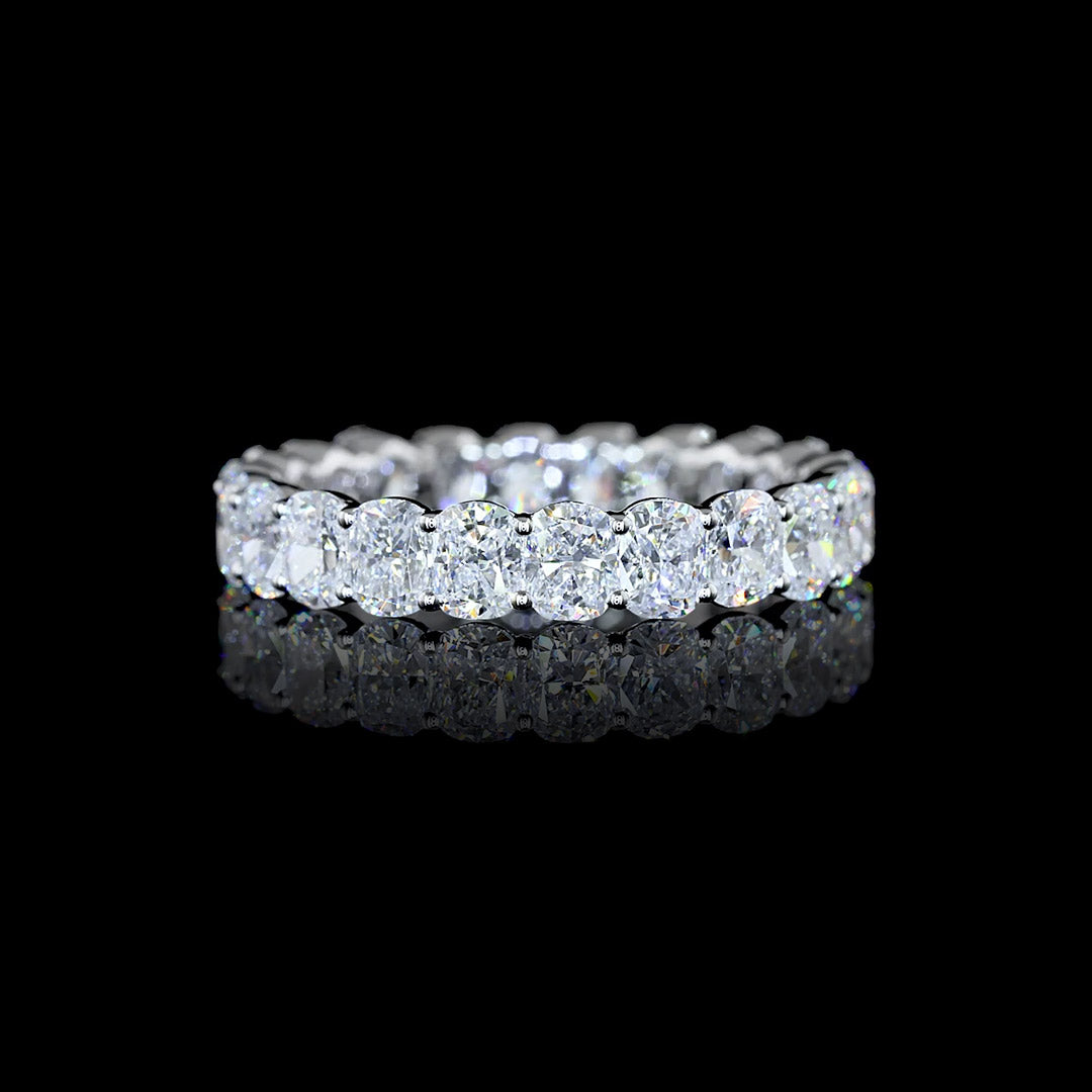 3 CTW Cushion Lab Grown Diamond Eternity Band