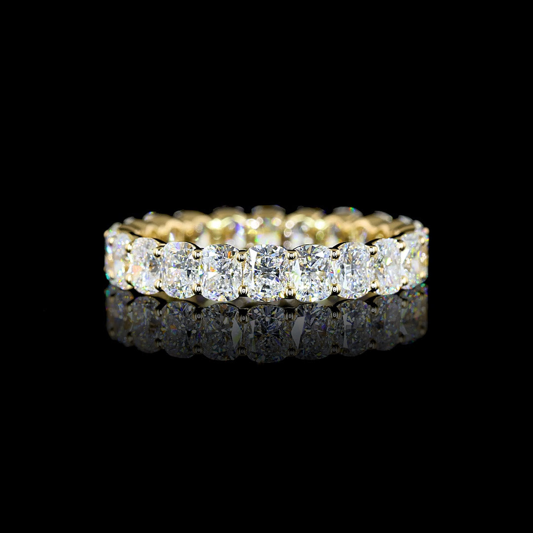 3 CTW Cushion Lab Grown Diamond Eternity Band