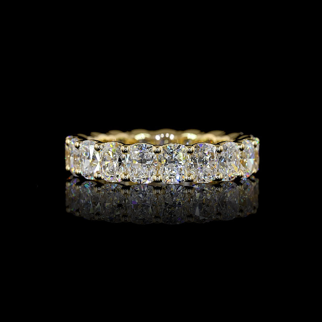 4 CTW Cushion Lab Grown Diamond Eternity Band