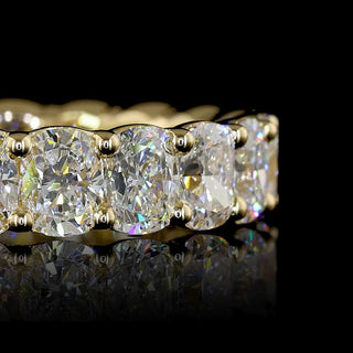 4 CTW Cushion Lab Grown Diamond Eternity Band
