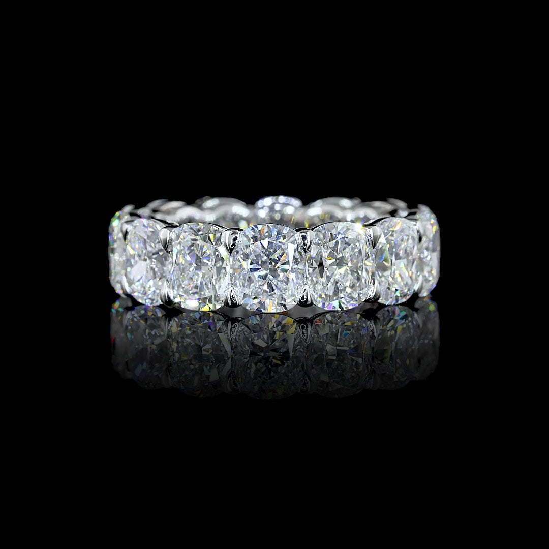 7.5 CTW Cushion Lab Grown Diamond Eternity Band