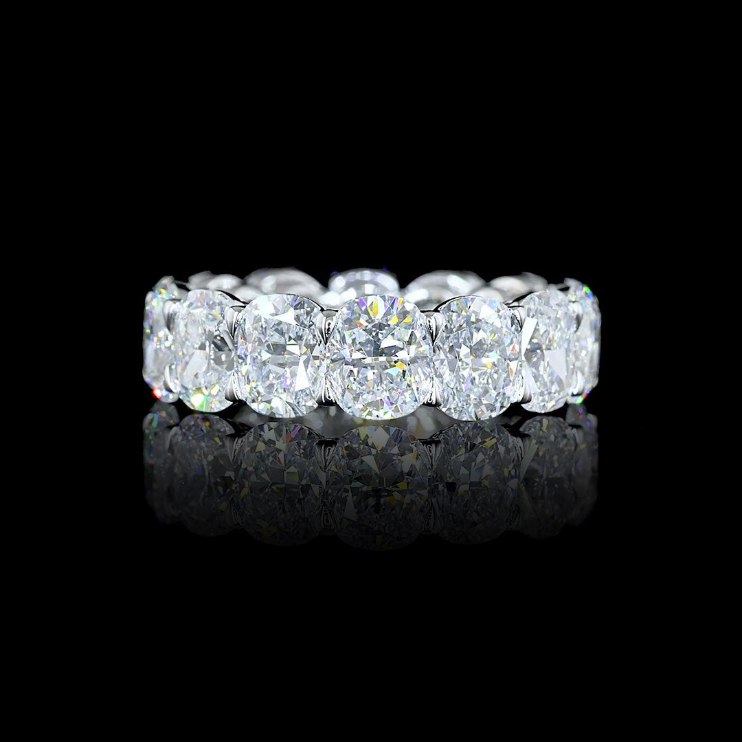 10 CTW Cushion Lab Grown Diamond Eternity Band