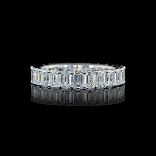 3 CTW Emerald Lab Grown Diamond Eternity Band