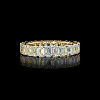 3 CTW Emerald Lab Grown Diamond Eternity Band