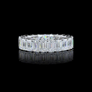 5 CTW Emerald Lab Grown Diamond Eternity Band