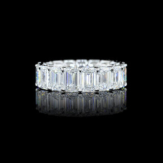 8 CTW Emerald Lab Grown Diamond Eternity Band