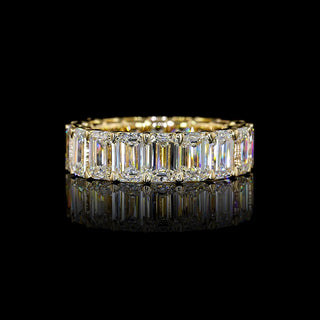 8 CTW Emerald Lab Grown Diamond Eternity Band