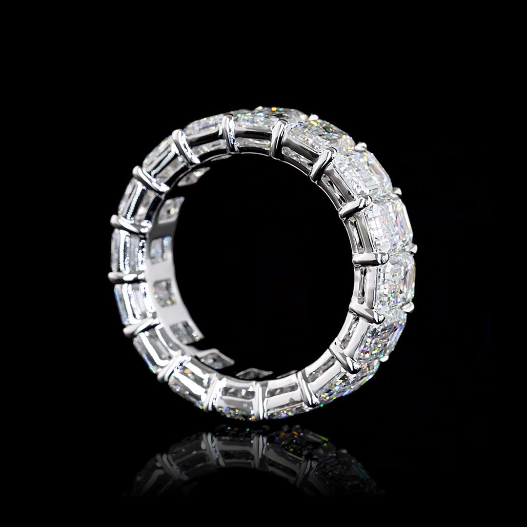 12 CTW Emerald Lab Grown Diamond Eternity Band