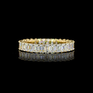 2 CTW Emerald Lab Grown Diamond Eternity Band