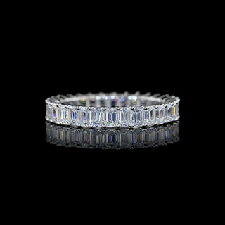 2 CTW Emerald Lab Grown Diamond Eternity Band