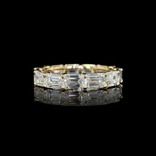 4 CTW East-West Emerald Lab Grown Diamond Eternity Band