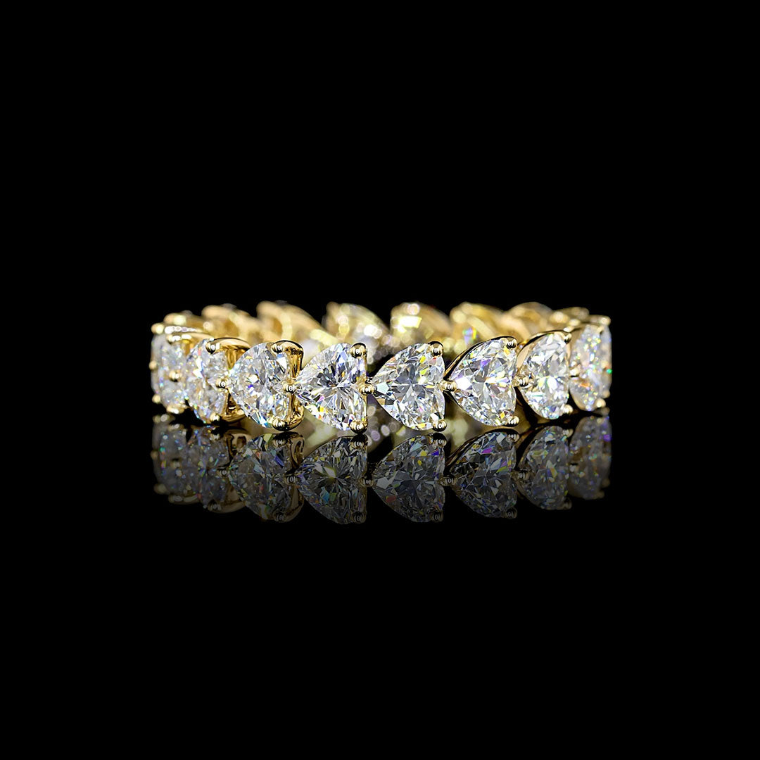 3.5 CTW East-West Heart Lab Grown Diamond Eternity Band