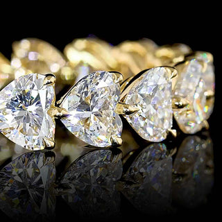 4.5 CTW East-West Heart Lab Grown Diamond Eternity Band