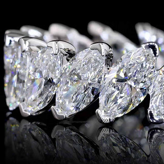 3 CTW Slanted Marquise Lab Grown Diamond Eternity Band