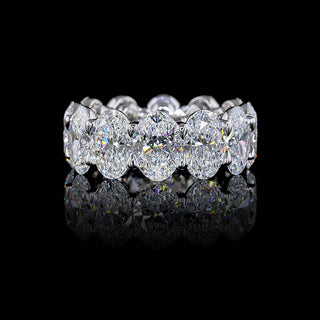 13 CTW Oval Lab Grown Diamond Eternity Band