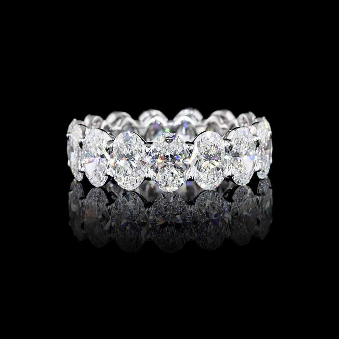 7.5 CTW Oval Lab Grown Diamond Eternity Band