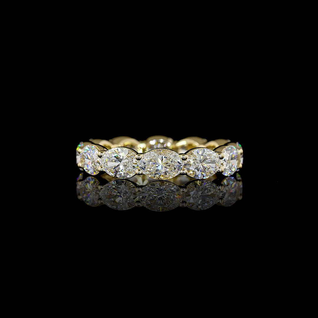 3.5 CTW East-West Oval Lab Grown Diamond Eternity Band