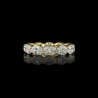 3.5 CTW East-West Oval Lab Grown Diamond Eternity Band