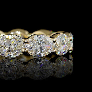 3.5 CTW East-West Oval Lab Grown Diamond Eternity Band