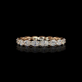 1.5 CTW East-West Oval Lab Grown Diamond Eternity Band