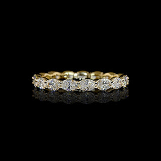 1.5 CTW East-West Oval Lab Grown Diamond Eternity Band