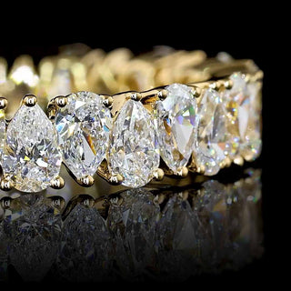 2 CTW Alternating Pear Lab Grown Diamond Eternity Band