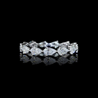 1.5 CTW East-West Pear Lab Grown Diamond Eternity Band