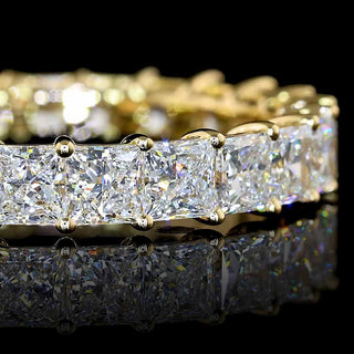 3 CTW Princess Lab Grown Diamond Eternity Band