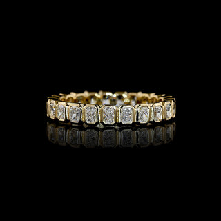 1 CTW Radiant Bezel Lab Grown Diamond Eternity Band