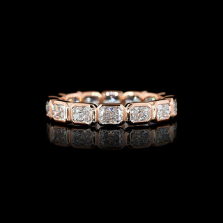 2 CTW East-West Radiant Bezel Lab Grown Diamond Eternity Band