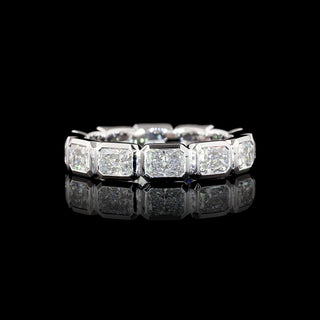 3 CTW East-West Radiant Bezel Lab Grown Diamond Eternity Band
