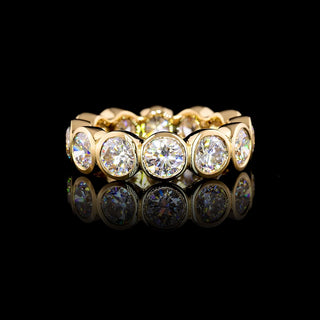 5 CTW Round Bezel Lab Grown Diamond Eternity Band