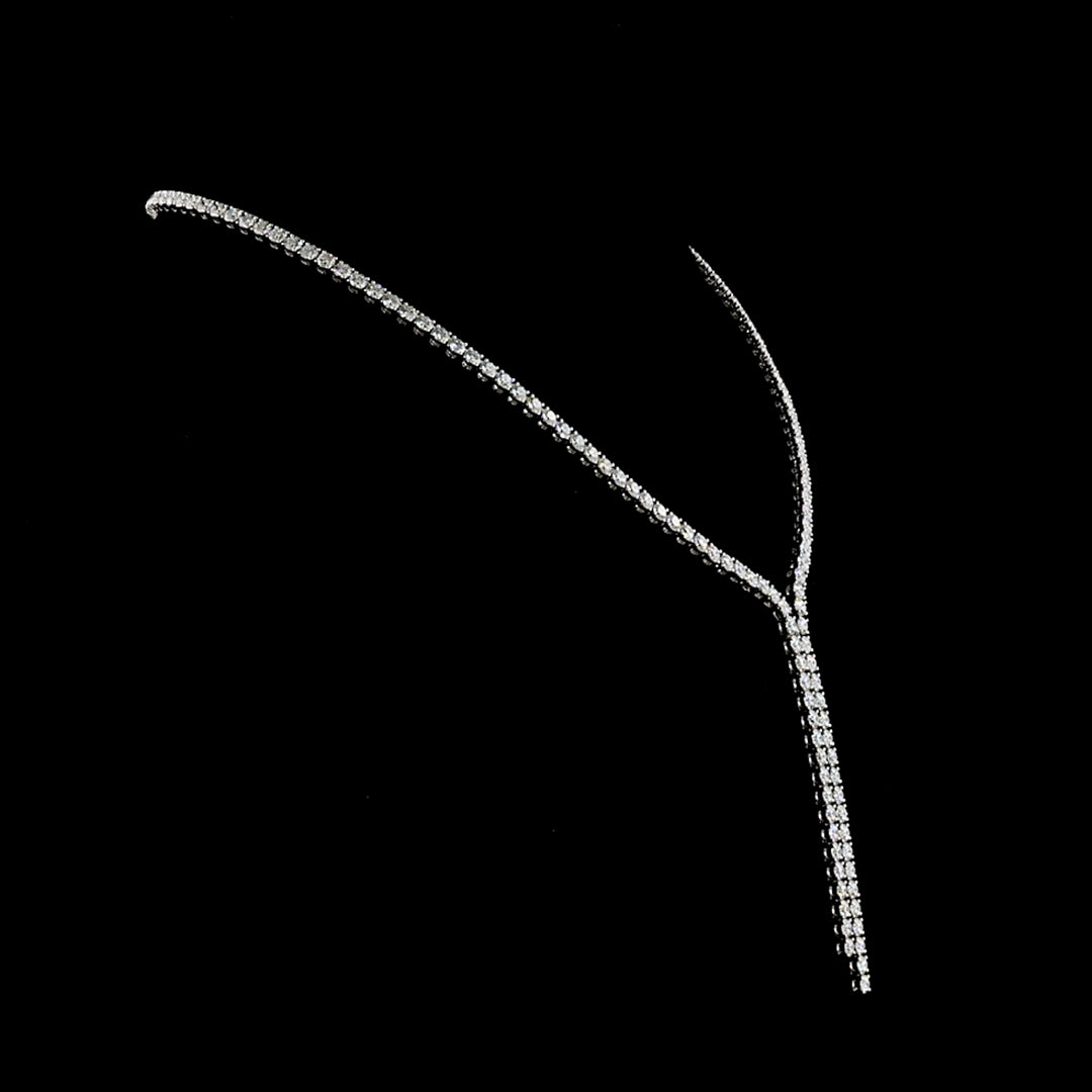 20 CTW Round Lab Grown Diamond Lariat Y Necklace