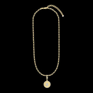 Lab Grown Diamond Round Disc Pendant Necklace