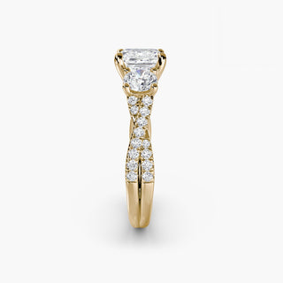 || #metal_yellow gold #diamond shape_asscher