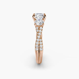 || #metal_rose gold #diamond shape_cushion