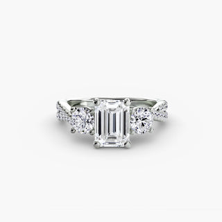 || #metal_white gold|platinum #diamond shape_emerald