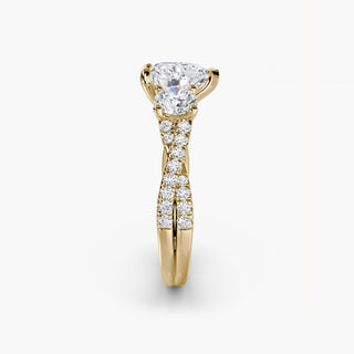 || #metal_yellow gold #diamond shape_heart