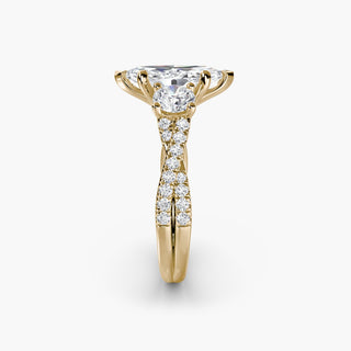 || #metal_yellow gold #diamond shape_marquise