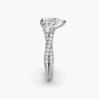 || #metal_white gold|platinum #diamond shape_pear