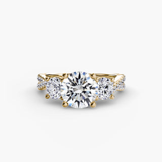 || #metal_yellow gold #diamond shape_round