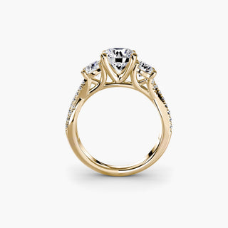 || #metal_yellow gold #diamond shape_round