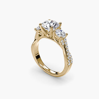 || #metal_yellow gold #diamond shape_round