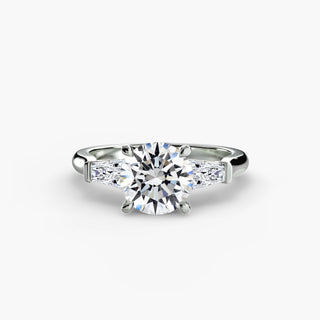 Three-Stone Tapered Baguette Engagement Ring